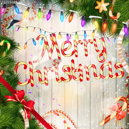 Image of Christmas card. EPS 10