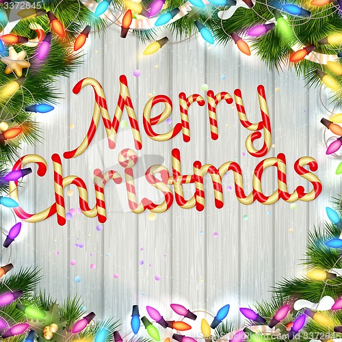Image of Christmas card. EPS 10