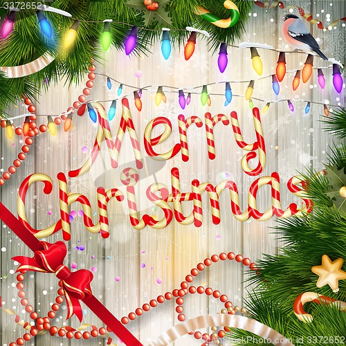Image of Christmas card. EPS 10