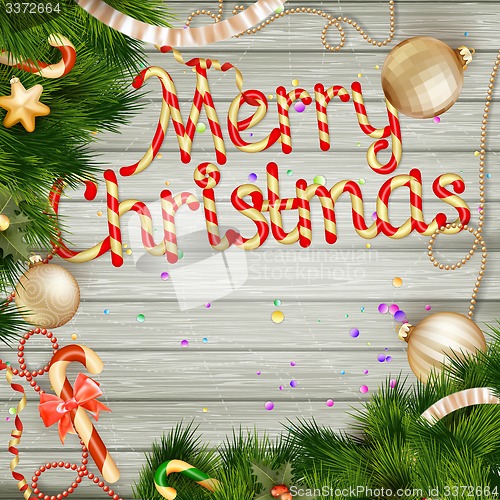 Image of Christmas card. EPS 10