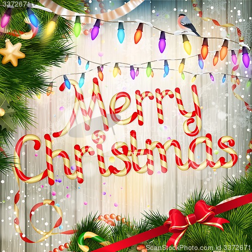 Image of Christmas card. EPS 10