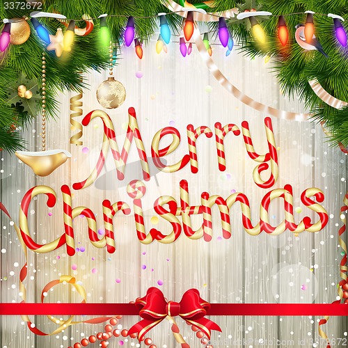 Image of Christmas card. EPS 10