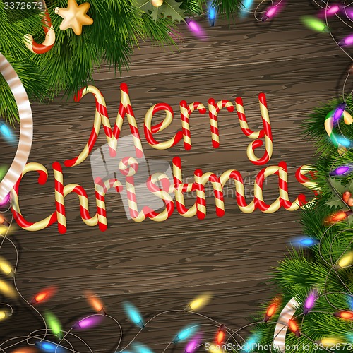 Image of Christmas card. EPS 10