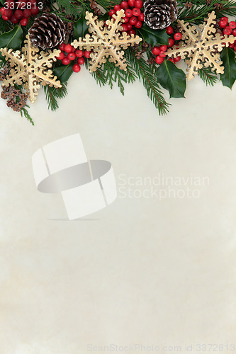 Image of Christmas Snowflake Border