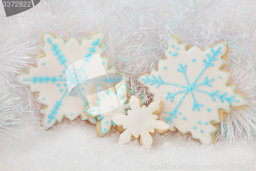 Image of Gingerbread Snowflake Biscuits