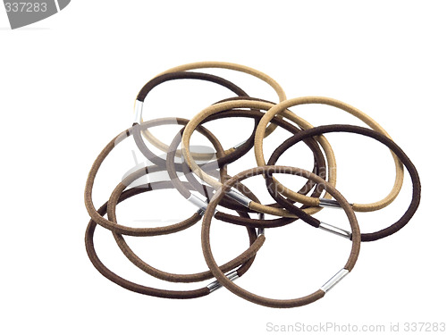 Image of elastic bands for hair