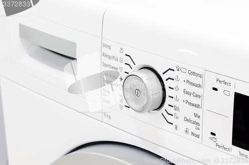 Image of washing machine\'s control panel