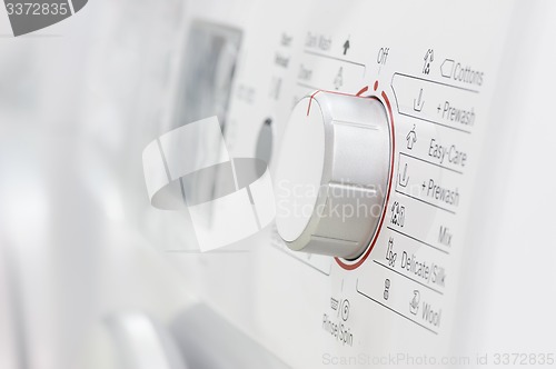 Image of control panel of washing machine