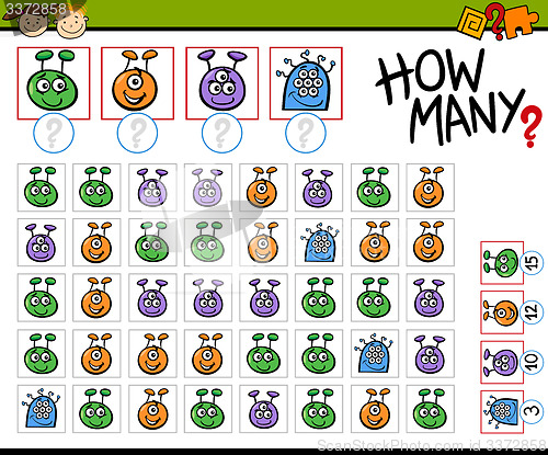 Image of math game cartoon illustration