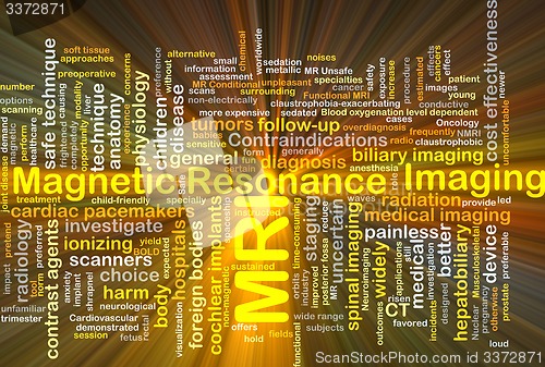 Image of Magnetic resonance imaging MRI background concept glowing