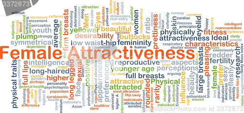 Image of Female attractiveness background concept