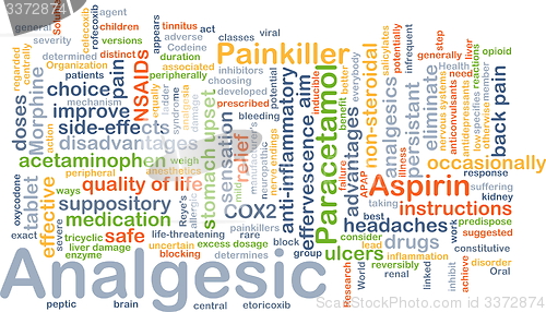 Image of Analgesic background concept