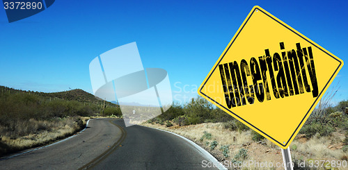 Image of Uncertainty ahead sign