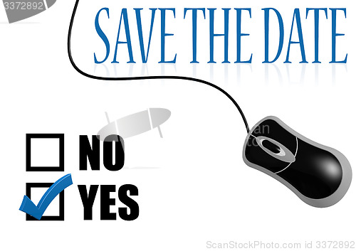 Image of Save the date check mark