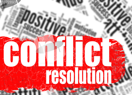 Image of Word cloud conflict resolution