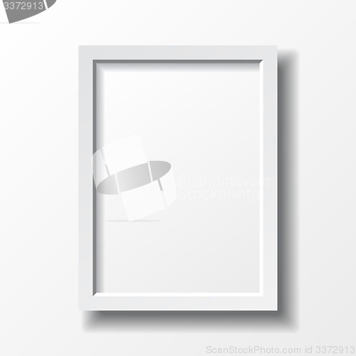 Image of White vertical frame