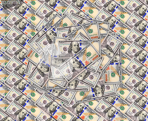 Image of dollar banknotes background
