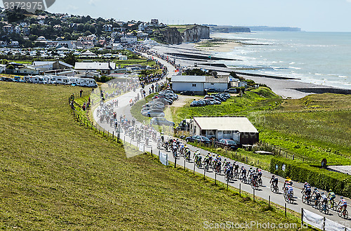 Image of The Peloton in Normandy - Tour de France 2015