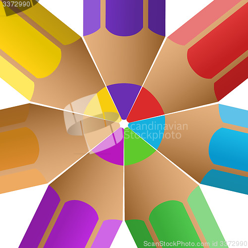 Image of Colorful pnecils set