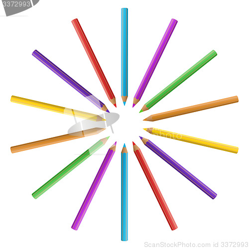 Image of Colorful pnecils set