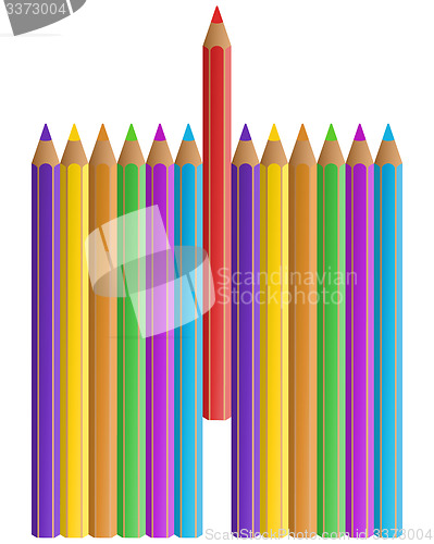 Image of Colorful pnecils set