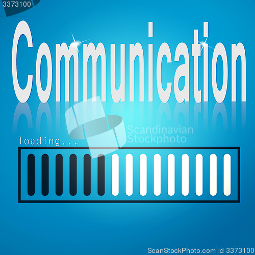 Image of Communication blue loading bar
