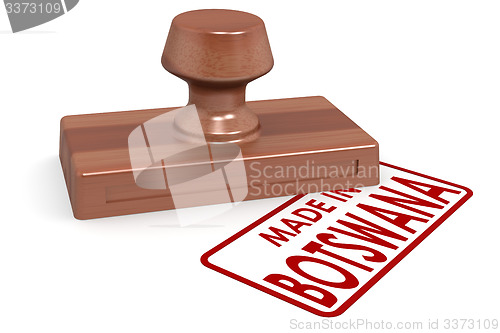 Image of Wooden stamp made in Botswana