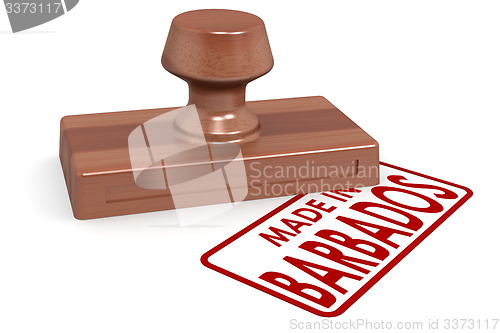 Image of Wooden stamp made in Barbados