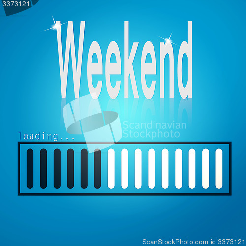 Image of Weekend blue loading bar