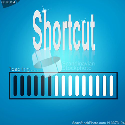 Image of Shortcut blue loading bar