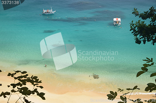 Image of Crystalline sea beach in Fernando de Noronha, Brazil