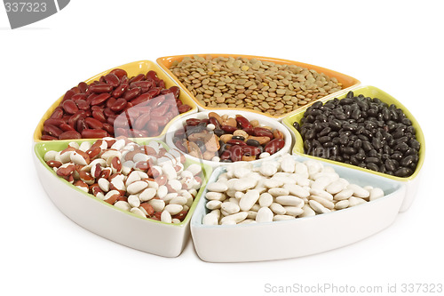 Image of Colorful mix of dried legumes