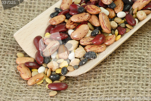 Image of Detail from mixed dried Beans