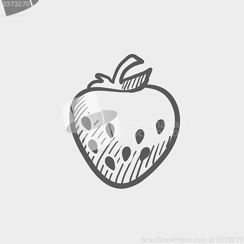 Image of Strawberry sketch icon