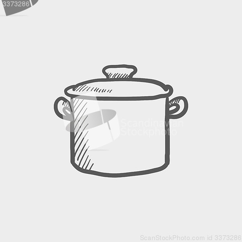 Image of Casserole sketch icon