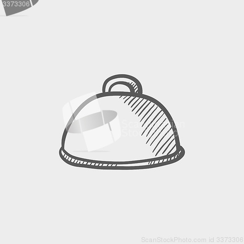 Image of Food cover sketch icon