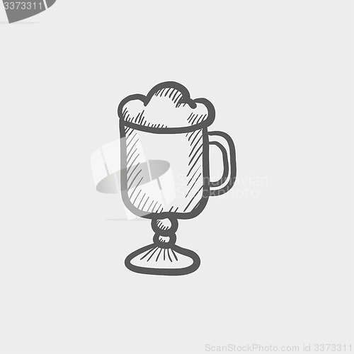 Image of Mug of beer sketch icon