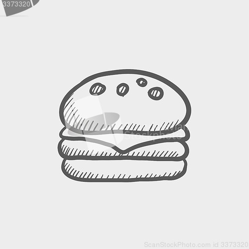 Image of Hamburger sketch icon