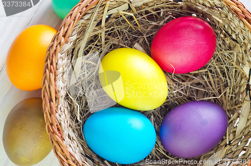 Image of easter eggs