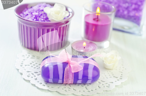 Image of sea salt and soap