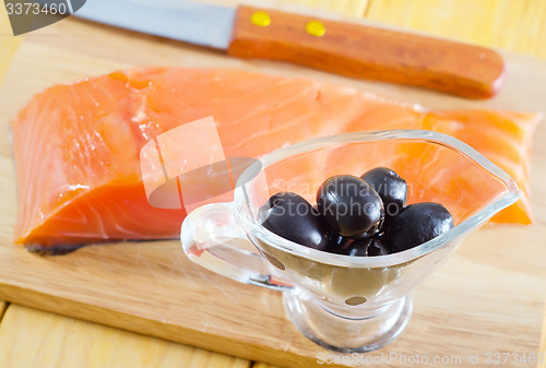 Image of raw salmon