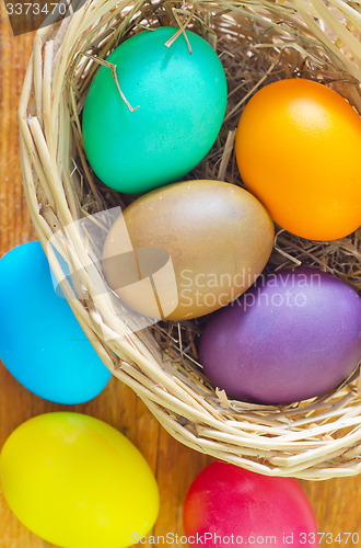 Image of easter eggs