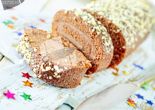 Image of Sweet roll with chocolate