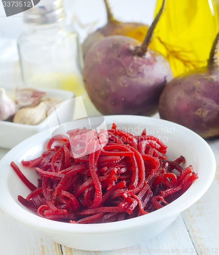 Image of fresh salad with beet