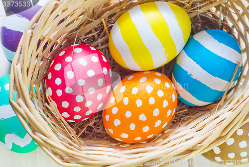 Image of easter eggs