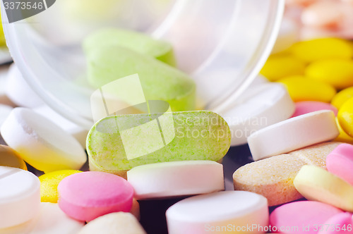 Image of color pills