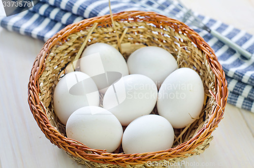 Image of raw eggs