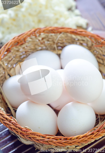 Image of raw eggs