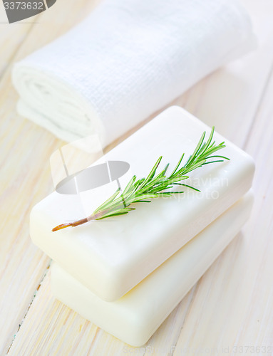 Image of White soap