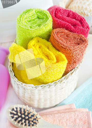 Image of color towels